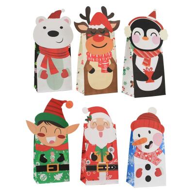 China Wholesale Shopping Cute Fancy Recyclable Christmas Candy Wrapping Paper With Your Own Logo Small Seal Paper Bags for sale