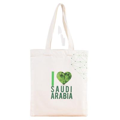 China Customized Reusable Pure White Blank Empty Shopping Bag Eco-friendly Logo Tote Bag Canvas Bag for sale