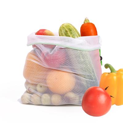 China Rope Handle Customized Recyclable Grocery Fruit Vegetable Supermarket Reusable Shopping Bag for sale