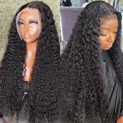 China Other Hair HD 12A Full Lace Front Wig Human Hair Wigs Virgin Brazilian Hair Raw Deep Curly Lace Frontal Wig India For Black Women for sale