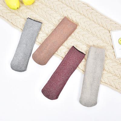 China More Sustainable Velvet Socks All-match Snow Warm Fluffy Socks For Winter And Autumn Cotton Socks For Women for sale