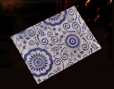 China Gift Envelope Glazed Paper Money Gift Envelopes With Porcelain Blue White Design for sale