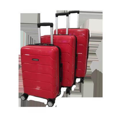 China Factory Wholesale Travel Bottom PP 3 Pieces Travel Bottom Luggage Set for sale