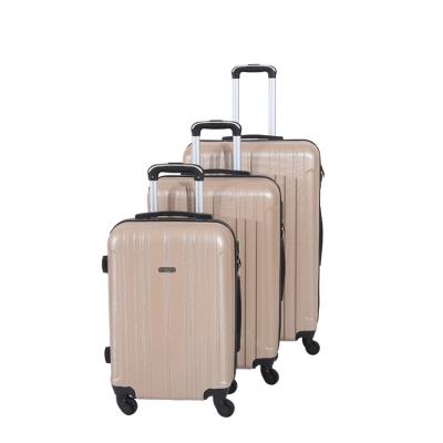 China Travel Background Color Customized Spinner Travel Trolley Case Luggage Suitcase Set With Lock for sale