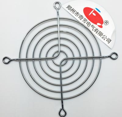 China Hotels Metal Fan Grill 120mm Silver Fan Guards Dust Cover for sale