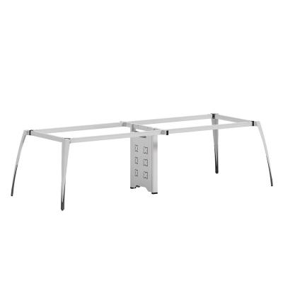 China Factory Direct Multi-Person Desk Staff Office Metal Steel Table Modern Steel Legs for sale