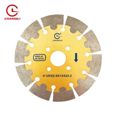 China 2021 New High Speed ​​Steel/Diamond 65Mn Style Dry Cut 125mm Turbo Thin Diamond Cutting Saw Blade for sale