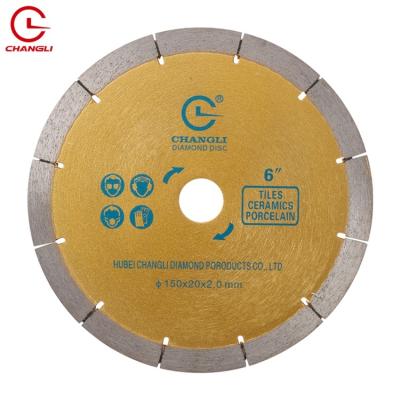 China Good Quality 65Mn High Speed ​​Steel/Diamond Tile Cutting Diamond Disc Sintered Turbo 150mm Saw Blade for sale