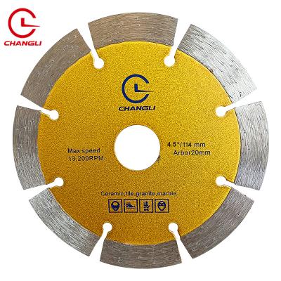 China Durable Wet Dry Cutting Tools 114mm Slot 4inch Granite Porcelain Tile Diamond Head Disc Saw Blades 20mm for sale