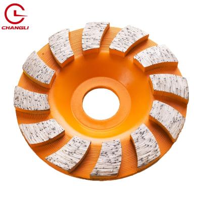 China Quality Assurance Grinding Stone 90mm Silent Welded High Frequency Diamond Grinding Cup Wheel for sale