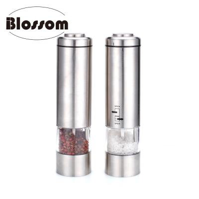 China Sustainable Adjustable Hand Operated Automatic Shakers One Mills Electric Salt and Pepper Grinder Set of 2 for sale