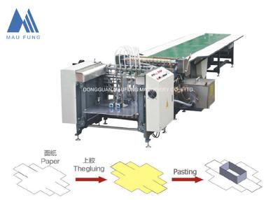 China Selbstpapierfütterungs-steifer Kasten klebende Papiermaschine für die Geschenkbox, die, halb steifer Selbstkasten herstellt Maschine MF-SJ850A klebt zu verkaufen