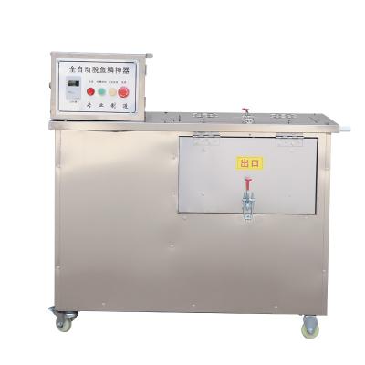 China Hotels Full automatic commercial open belly fish scale machine descaling machine for sale