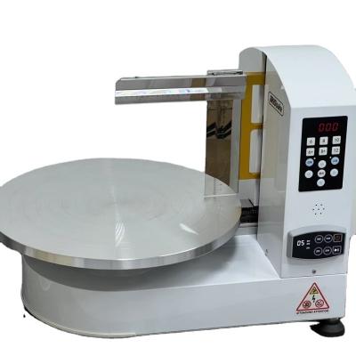 China Hotels 4-12 Inch Round Model Birthday Cake Spreading Bread Jam Cream Coating Decoration Making Machine Birthday Cake Polisher Smooth for sale