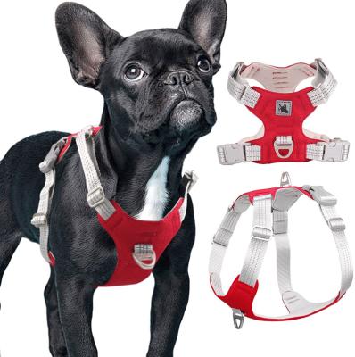 China Padded Adjustable Soft Padded Dog Vest No-Pull Pet Harness with 2 Leash Clips Dog Vest Harness for Small Medium Lager Breed Dogs for sale