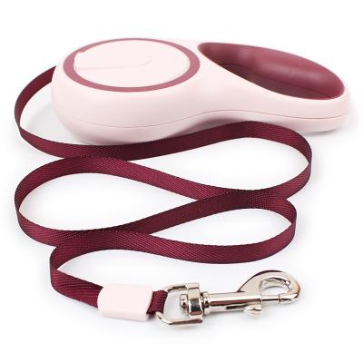 China New Design 3M/5M Nylon Automatic Traction Rope Leash Padded Adjustable Retractable Dog Leash For Dog for sale