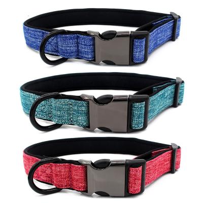 China Personalized Dog Collars Semi-metal Buckle Pet Collar Outdoor Dog Walking Collars for sale