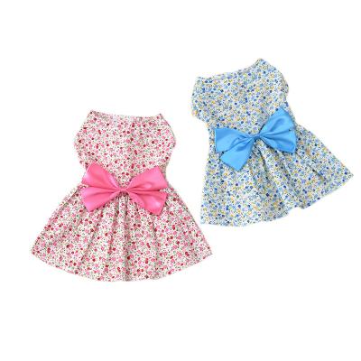 China Sustainable High Quality Luxury Puppy Summer Clothes Cotton Dog Fashion Dresses T Shirt for sale