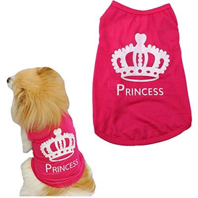 China New Viable Wholesale Interesting Classic Dog Princess Clothes Princess Design T-Shirt For Cats Dogs for sale