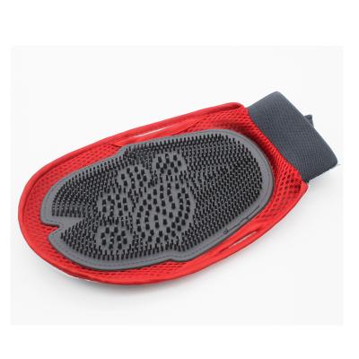 China Viable Pet Grooming Glove For Grooming Massager Bath Dog Brush Large Cleaning Comb for sale