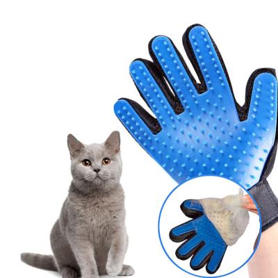 China Sustainable Cat Grooming Glove Pet Hair Deshedding Sweep Comb Glove Dog Massage Cleaning Glove for sale