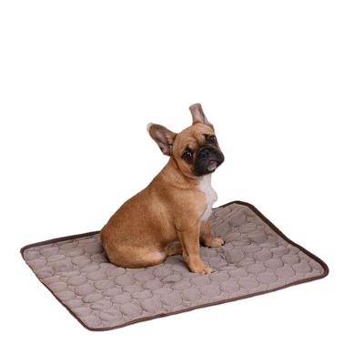 China Breathable Pet Summer Cooling Mat Pad For Small Large Dogs Cat Waterproof Pet Dog Bed for sale