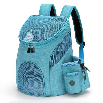 China Foldable Pet Cat Carrier Travel Cat Carrying Bag Portable Outdoor Large Capacity Mesh Dog Bag Portable Breathable Dog Backpack for sale