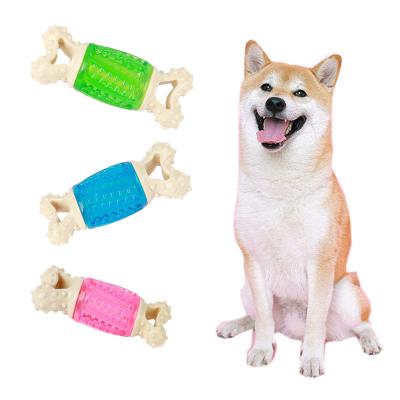 China Viable Rubber Pet Toy Dog Chew Bone Toy Squeaker Pet Toys For Small Dogs for sale