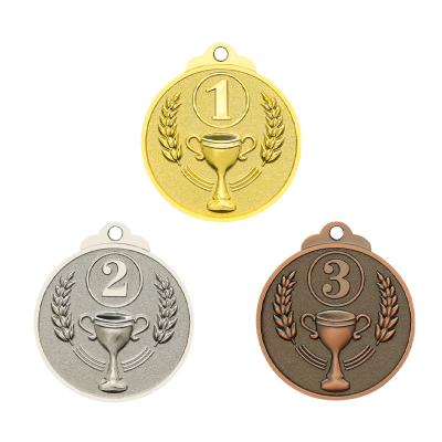 China 1st 2nd 3rd New Metal Wheat Medal Trophy Lace Zinc Alloy Medals Global Universal Sports Medal for sale