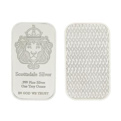 China Global Silver Fine Silver One Troy Ounce 1 Bars Bullion In God Us Trust Coin for sale