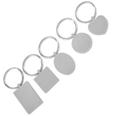 China Global Metal Keychains LOGO Keyrings Wholesale Custom 316L Stainless Steel Mute Key Chain Advertising for sale