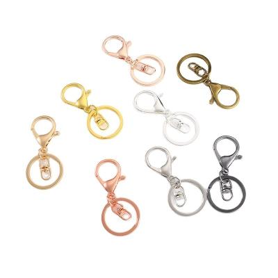 China Global 10pcs/set Metal Lobster Clasp Seal Oil Color Preservation Three Electroplating Sets DIY Key Chain Jewelry Accessories for sale