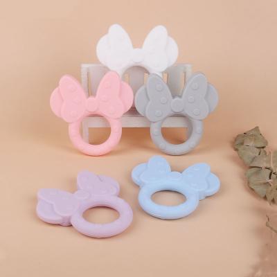 China 2022 Non-Toxic New Wholesale Cute Shape Food Grade Silicone Baby Teether Teether For Baby Silicone Teether Toy for sale