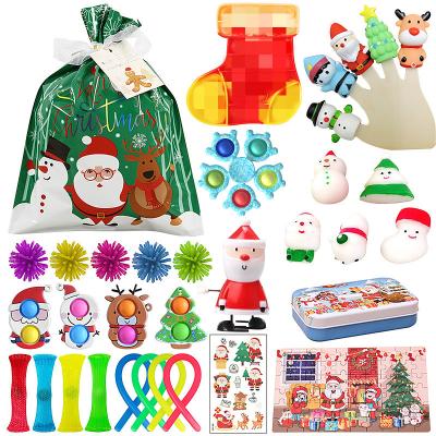 China 2021 Mini Soft Toy Christmas Gift Bags Wiggle Toys Relaxing Balls Designed For Children With Autism for sale