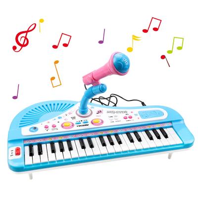 China Toy Mini Piano Toy Montessori Piano Keyboard Electric Baby Pianos Educational Musical Instruments Play with Microphone Musical Toys for Children for sale