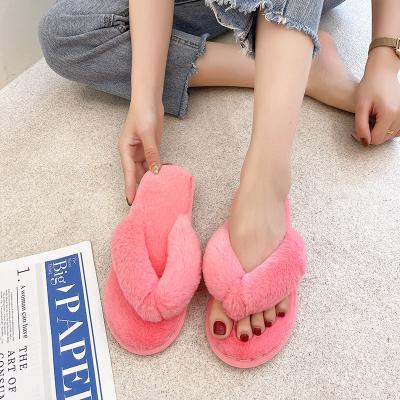 China Fashion trend chanclas chinelos slipers hairy fur slippers babuchas slides other sandals flip flops slippers fashion fur slippers flip flops for sale