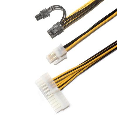 China Custom Made 4-Pin Molex 39 01 2040 Female To Male Wire Harness Cable Manufacturers for sale