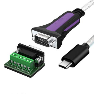 Chine Cable personnalisé de qualité industrielle pour le TYPE-C vers RS485-DB9/RS422-DB9 CONN Connecteur B DB9 mâle à vendre