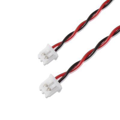 China RY Marca JST Arnês de fio XHP-2 Cabo de conector 22AWG UL1007 Preto Vermelho 2P cabo de cola à venda