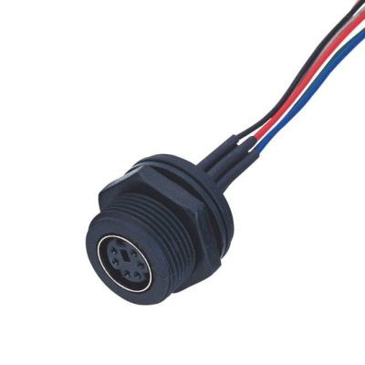 China Fábrica MD WF 6 Pin Mini Din Cable, IP67 Cable Isobús Directo Lvds Display Connector à venda