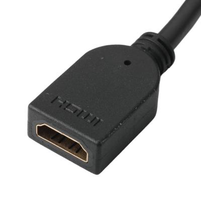 中国 男性垂直 19Pin HDMI-Aコネクタアセンブリから女性 19Pin HDMI LCDケーブル 販売のため