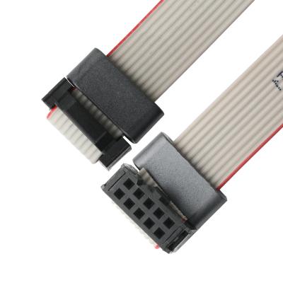 Κίνα IDC FC-10Pin 2,54mm διασταύρωση UL2651 28AWG*10P Idc Flat Ribbon Cable 1,27mm διασταύρωση 10 Pin Για ηλεκτρονικά OEM / ODM προς πώληση