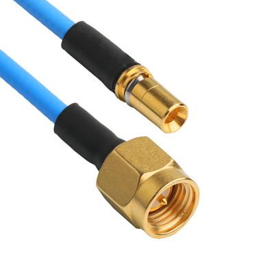 Κίνα ROHS Low PIM Flex TFT-5G-402 RF Coaxial Cable διπλή ασπίδα με μπλε σακάκι FEP OEM / ODM προς πώληση