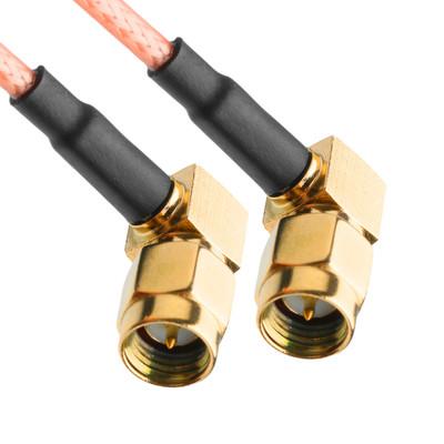 Cina RoHS RF Coaxial Connectors RG316 Cable RA SMA Plug Right Angle Plug Cable Connector in vendita