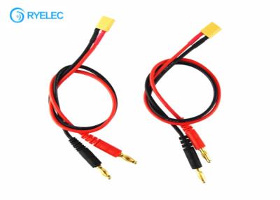 China tomada de banana de 4.0mm ao conector feito sob encomenda dos conjuntos de cabo da carga XT30 para a bateria do helicóptero de RC à venda