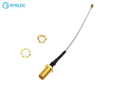 Chine MCX cloison étanche de femelle au câble d'extension du pullover 1.13mm de tresse de connecteur d'IPEX UFL à vendre