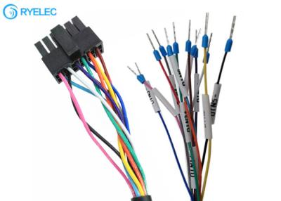 China Molex 3.0 43025-1200 Micro Fit To Ferrule Terminal  Wire Harness With 2464 24awg Pvc Cable for sale