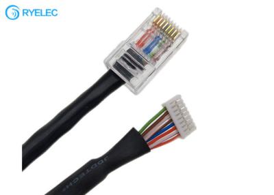 Chine Connecteur RJ45 au lancement de JST GH 8Pin 1.25mm avec UTP 24AWG 4 paires de Cat5e de câble LAN Rond à vendre