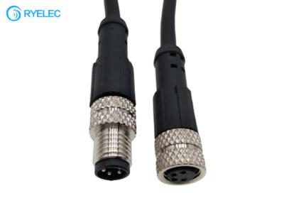 China M8 4P Waterproof Aviation Molded Male To Female Plug To Socket Antenna Extension Cable for sale