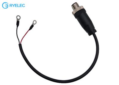 China Estanhado chapeou o conector macho de 22-18 Ring Terminal To M12 4P com o cabo do revestimento 2464 22AWG à venda